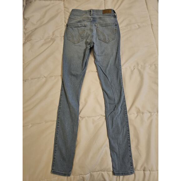 Hollister Women’s High Rise Super Skinny Jeans Size 23R Light Wash - Picture 2 of 6